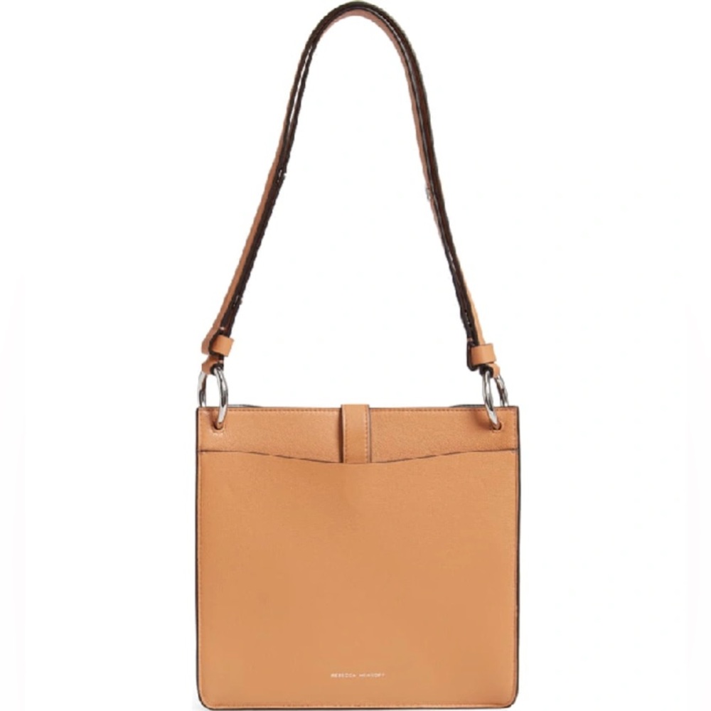 SMALL MEGAN LEATHER CROSSBODY FEED BAG - BROWN IN HONEY - Picture 3 of 5